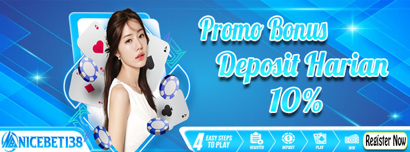 Bonus Deposit Harian 10% 